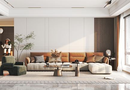 modern living room home living room 3d model