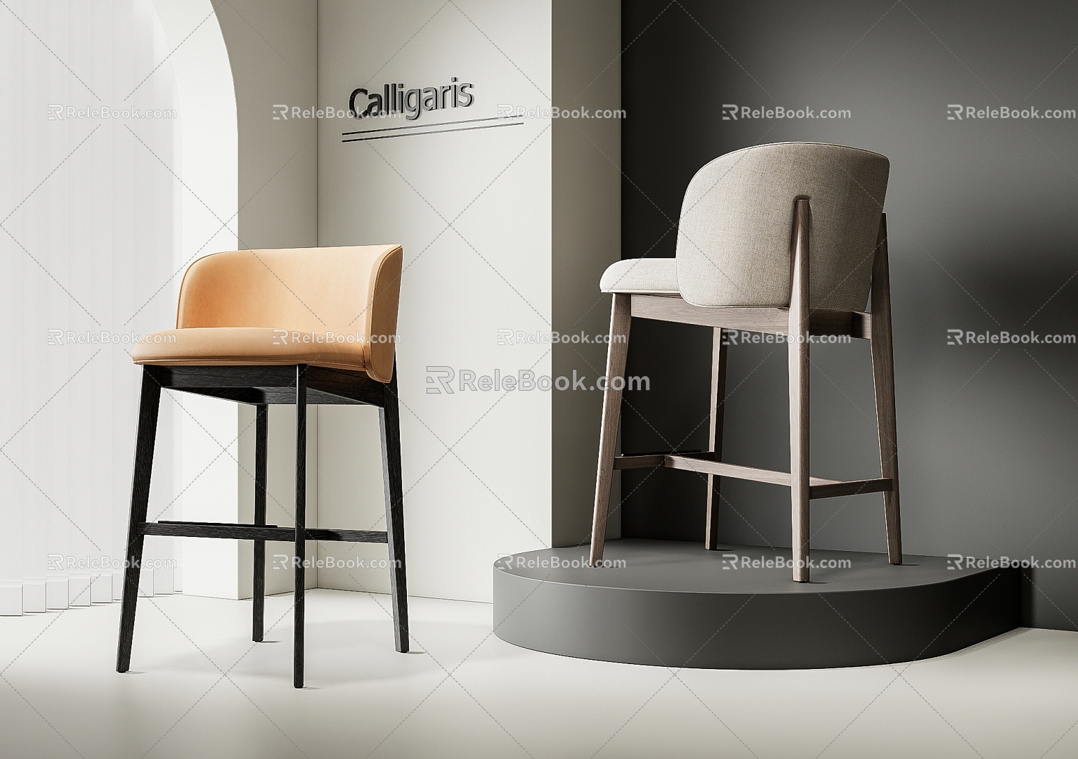 Bar Chair Bar Stool High Stool 3d model