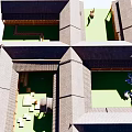 Traditional Ancient Chinese Architecture Courtyard Design With Gray Roofs And Open Spaces