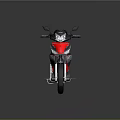 Black And Red Modern Motorcycle With Sleek Lines Stylish Design And Alloy Wheels