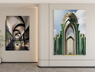 modern architectural painting decorative painting 3d model