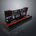 Professional Digidesign Audio Console With Control Knobs Buttons And Digital Display Panel