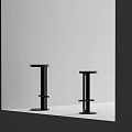 Modern Black Bar Stools With Sleek Metal Frame And Minimalist Contemporary Design