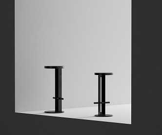 Bar stool and chair 3d model