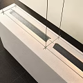 Modern Interior Lighting Combination With Sleek Metal Frames And LED Tube Fixtures