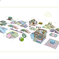 Modular Kids Indoor Playground Equipment With Slides Tunnels Climbing Structures And Soft Colors