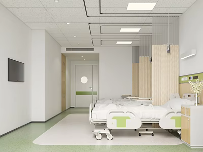 Modern Ward Hospital Ward 3d model
