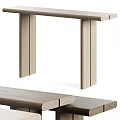 Modern Light Wood Console Table With Clean Lines And Simple Design For Home Decor