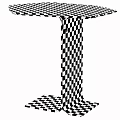 Modern Living Room Table Design With Marble Tabletop And Metal Stand
