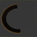 Ancient Roman Colosseum Architectural Model With Circular Arches And Layered Structure