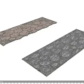 Natural Rustic Stone And Wood Pathway Design For Outdoor Garden Use