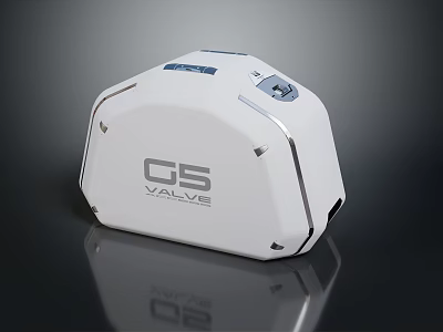 White G5 Valve Device With Modern Compact Design And Industrial Equipment Features 3d model