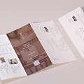 Three Folding Brochure Brochure Product Brochure Prototype Template Company Brochure Company Brochure 3d model