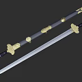 Chinese Sword Ancient Sabre Sword Ancient Sword PBR Material Next Generation Cultural Relics Antique Sword Weapon Cold Weapon Chinese Style Weapon 3d model