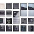 Modern Switch Smart Switch Socket Panel Combination 3d model