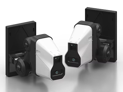 Modern Projection Monitoring Cameras Wall Mounted Sleek Design High Resolution 3d model