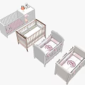 Modern Wooden Baby Cribs With Soft Bedding And Multiple Design Options