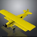 Yellow Biplane Model For Aerospace Enthusiasts Collection Display Item 3d model