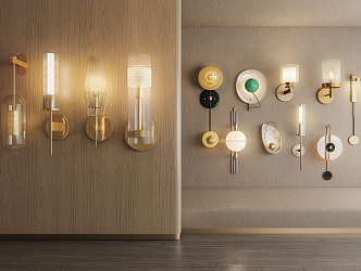 Light Luxury Wall Lamp 3d model