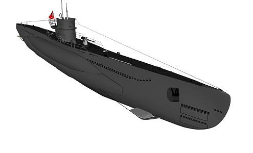 Modern Warship Ship Military Warship Carrier Submarine 3d model