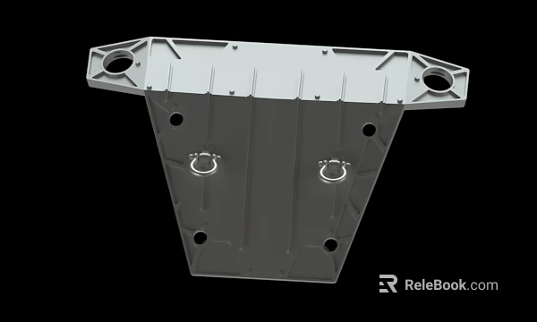 Industrial Metal Structural Bracket With Mounting Holes And Reinforced Design 3d model