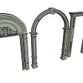 Different Architectural Door Arch Designs Featuring Carved Details And Column Supports