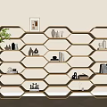 Modern Creative Bookshelf Modern Lattice Bookshelf Lattice Storage Rack Free Combination Bookshelf Combination Storage Rack Storage Rack 3d model