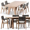 Modern Flexform Outdoor Tables and Chairs 3d model