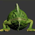 Lizard Anime Lizard Chameleon Cartoon Lizard Reptile Cold Blooded Animal Reptile Class 3d model