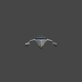 Futuristic Spaceship With Sleek Silver Black Design And Detailed Aerodynamic Structure
