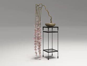 New Chinese Flower Furnishings 3d model