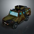 Bulletproof Car Armed Jeep Armed Car Armed Bulletproof Car Military Jeep Off-road Jeep Humvee 3d model