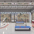 Modern Warrior 1927 Retail Store Interior With Shelves And Shoe Displays