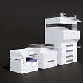 Modern Printer Combination 3d model