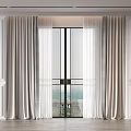 Modern Curtains 3d model