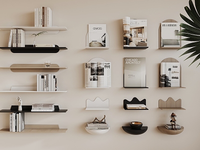 Modern Wall Shelf Storage Rack model