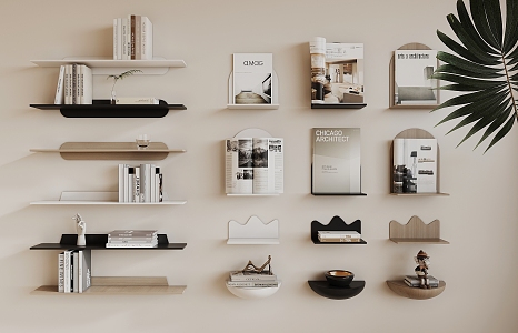 Modern Wall Shelf Storage Rack 3d model