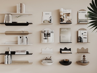 Modern Wall Shelf Storage Rack 3d model