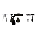 Modern Side Table With Round Top Black Gold Metal Legs And Stylish Design