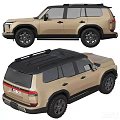 Lexus SUV Exterior Displayed From Various Angles 3d model