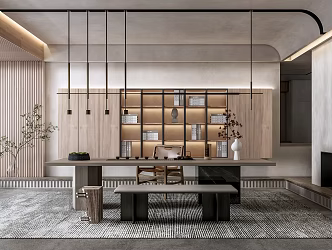 Modern Tea Room 3d model