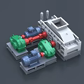 Industrial Crushing Equipment With Dual Motors Gear Transmission And Steel Frame