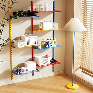 Memphis Storage Rack Dopamine Shelf 3d model