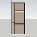 Single-door set door 3d model