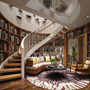 Modern Basement 3d model