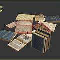 Intricate Hand Carved Book Sculptures With Detailed Pages And Artistic Design