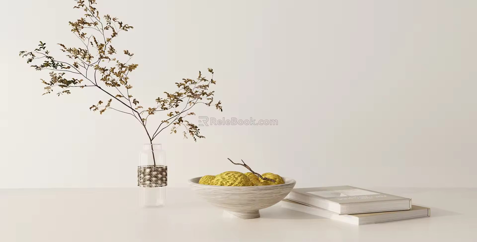Modern ornaments combination 3d model