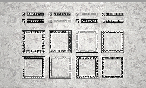 European floor tile 3d model