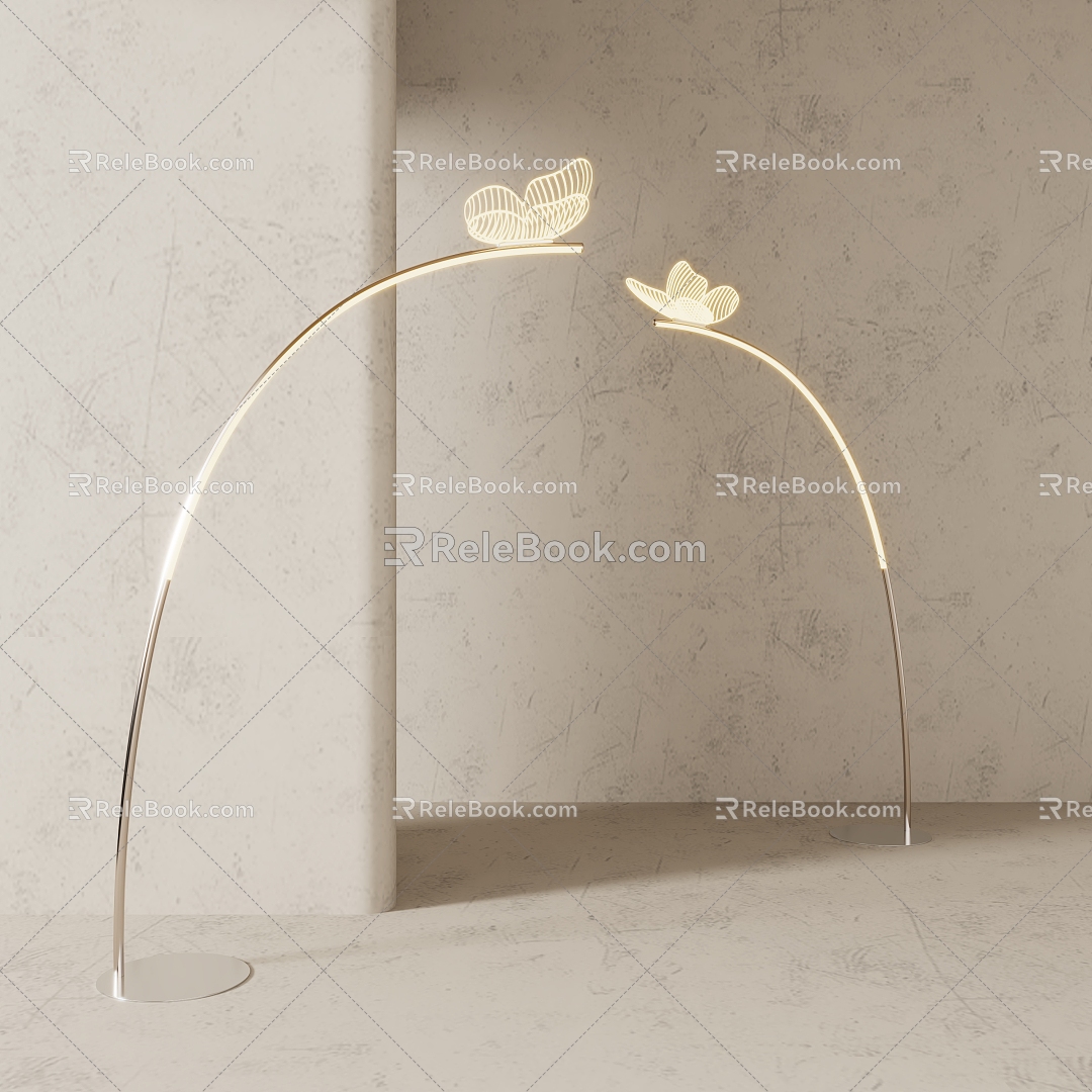 Modern floor lamp 3d model