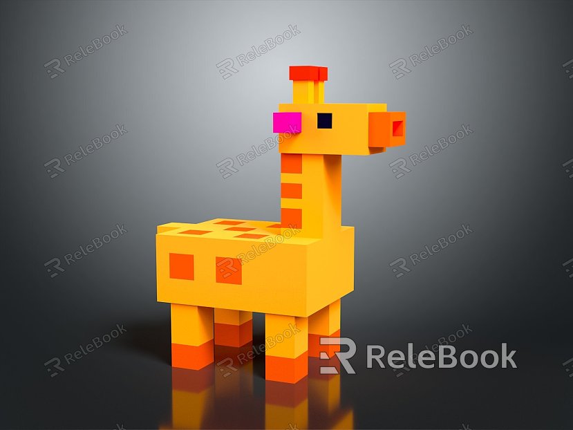 Giraffe Low Model Giraffe African Animal Toy Giraffe Muppet Toy Animal Cartoon Giraffe model